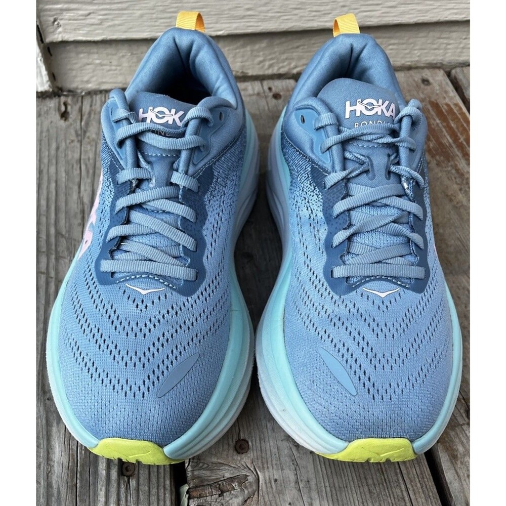 Hoka One One Bondi 8 Wide Women’s 8.5D Running Shoes Shadow/Dusk - Picture 3 of 11